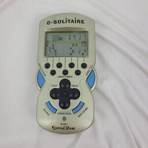 Excalibur Solitaire E-Solitaire Electronic Handheld Game Travel TESTED WORKS